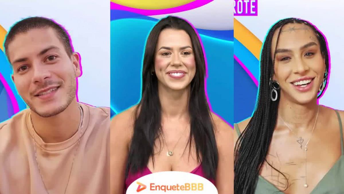 Arthur Aguiar Larissa e Linn da Quebrada disputam o paredão no BBB 22