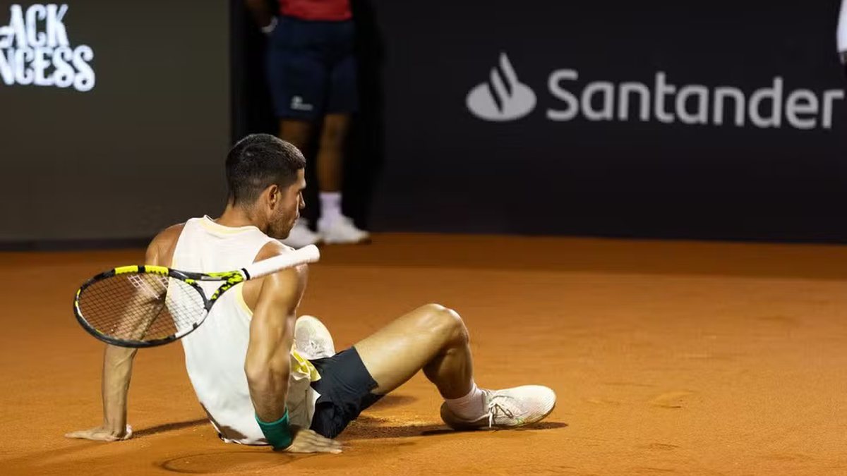 Rio Open tem dia marcado por lesão do espanhol Carlos Alcaraz