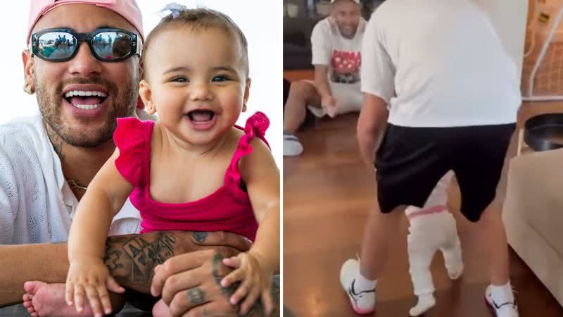 Filha Ca Ula De Neymar Jr Mavie Encanta Web Ao Dar Os Primeiros