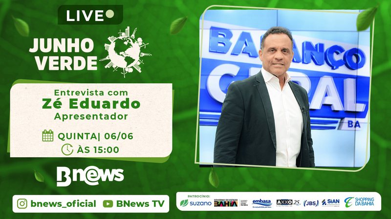 Junho Verde Apresentador José Eduardo concede entrevista ao BNews