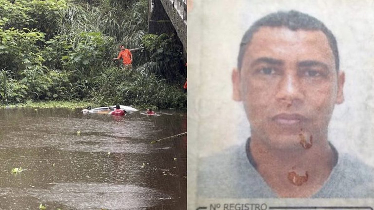 Motorista morre após carro cair de ponte em rodovia