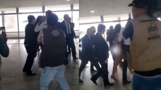 V Deo Pelada Mulher Em Surto Entra No Planalto E Tenta Falar Lula