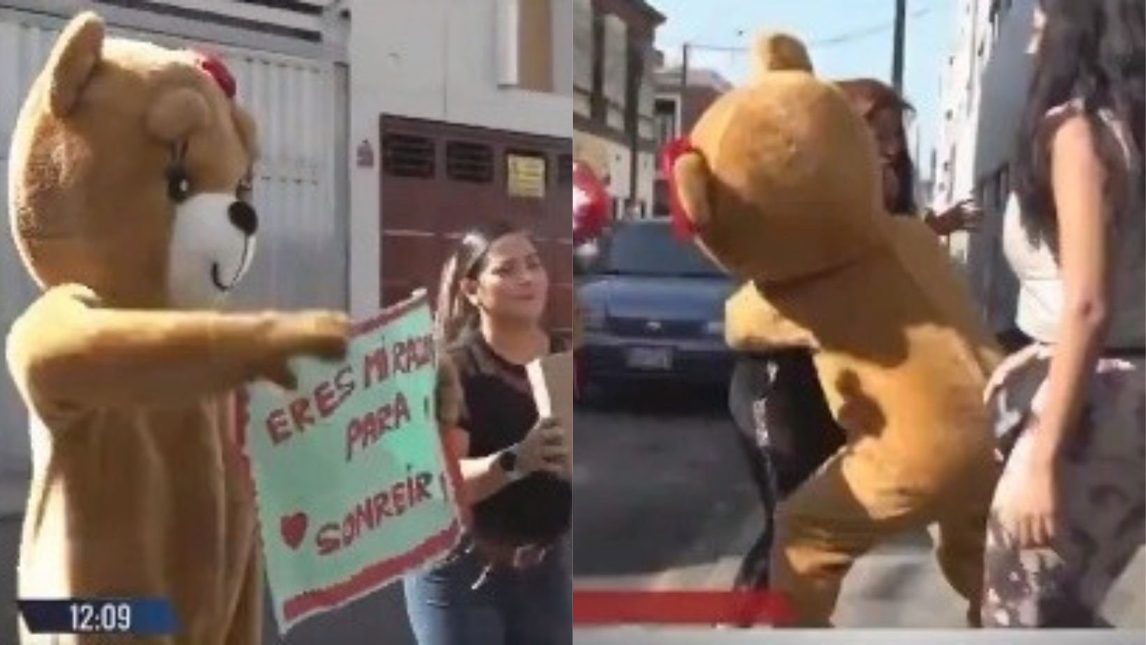 VÍDEO Policial se disfarça de urso de pelúcia e surpreende traficante