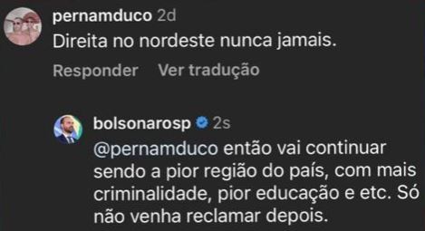 Eduardo Bolsonaro Diz Que O Nordeste A Pior Regi O Do Pa S