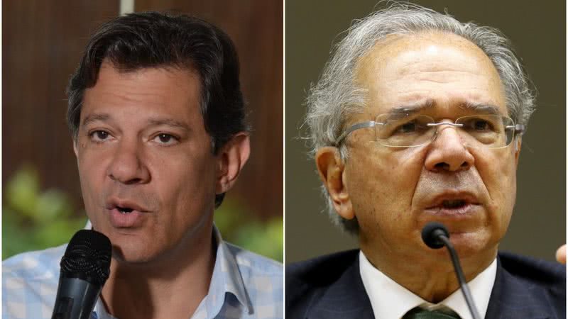 Foto Haddad: Rovena Rosa/Agência Brasil | Foto Guedes: Wilson Dias/Agência Brasil