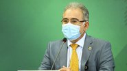 Ministro da Saúde, Marcelo Queiroga, em coletiva de imprensa - Marcelo Camargo/Agência Brasil