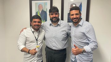 Na foto, Marcus Sarmento, Adolpho Loyola e Neto Carletto - Reprodução / Redes Sociais