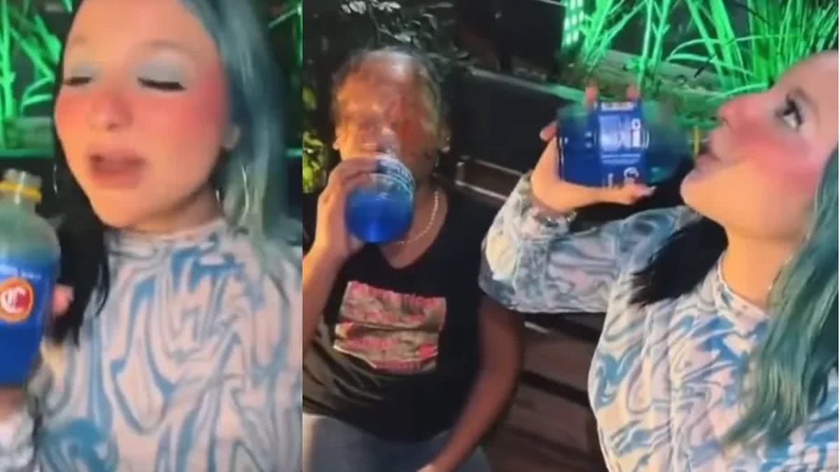 Influencer dá bebida alcoólica para criança, filma e choca a web; assista