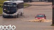 Imagem Chuva: asfalto engole carreta na Cidade Baixa