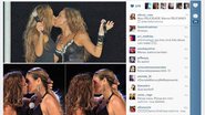 Imagem Alinne Rosa relembra beijão entre ela e Daniela Mercury