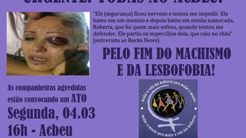 Imagem ACBEU lamenta agressão a casal gay