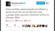 Imagem Nasce o segundo filho da cantora Claudia Leitte