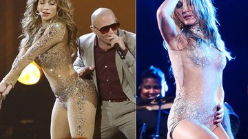 Imagem Roupa de Jennifer Lopez é idêntica a de Claudia Leitte