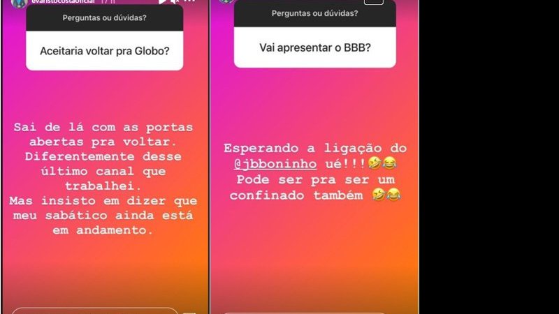 Tadeu Schmidt passa horas falando do 'BBB 22' com Boninho e perde  compromissos: 'Vergonha