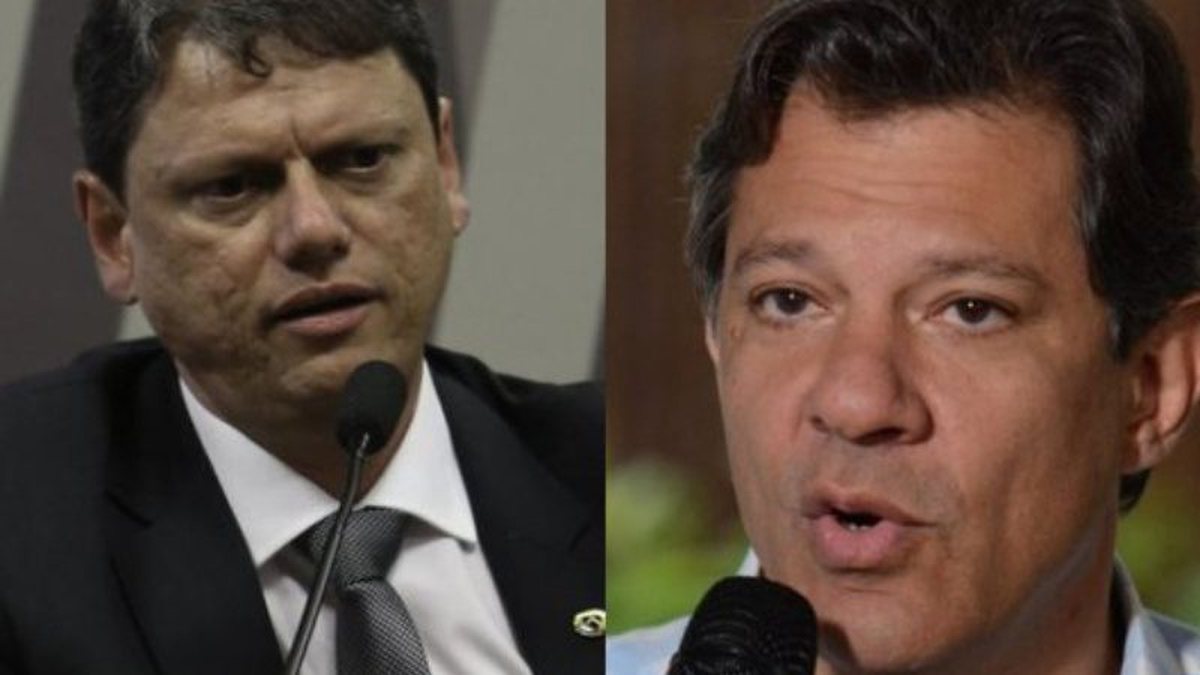 Ipec indica empate técnico em SP: Tarcísio tem 46%, e Haddad, 43