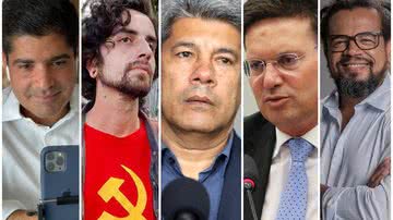 ACM Neto (Divulgação); Giovani Damico (Divulgação); Jerônimo Rodrigues (Divulgação/PT-BA); João Roma (Fabio Rodrigues Pozzebom/Agência Brasil); Kleber Rosa (Divulgação/PSOL)