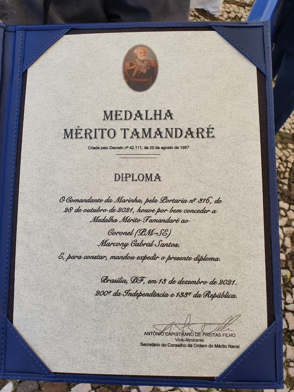 Condecoração de Coronel de Sergipe 